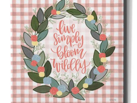 Live Simply Bloom Wildly  by Imperfect Dust, Canvas Wall Art Online