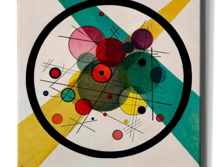 Circles In A Circle  by Wassily Kandinsky Canvas Wall Art  Online Hot Sale