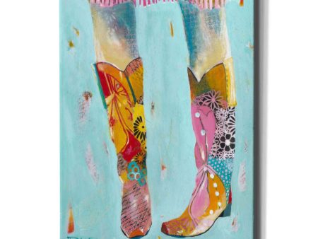 Cowgirl Boots  by Pamela Beer, Canvas Wall Art Online