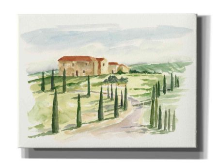 Watercolor Tuscan Villa I  by Ethan Harper, Canvas Wall Art Online Hot Sale