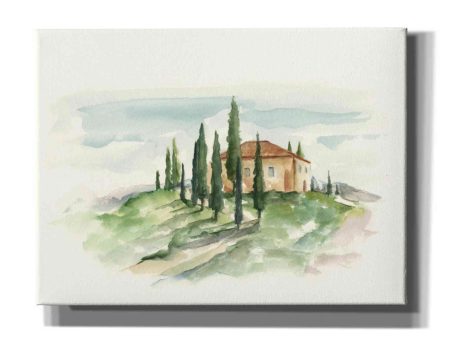 Watercolor Tuscan Villa II  by Ethan Harper, Canvas Wall Art Online now