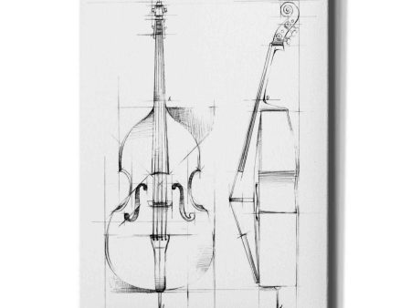 Bass Sketch  by Ethan Harper, Canvas Wall Art Online Sale