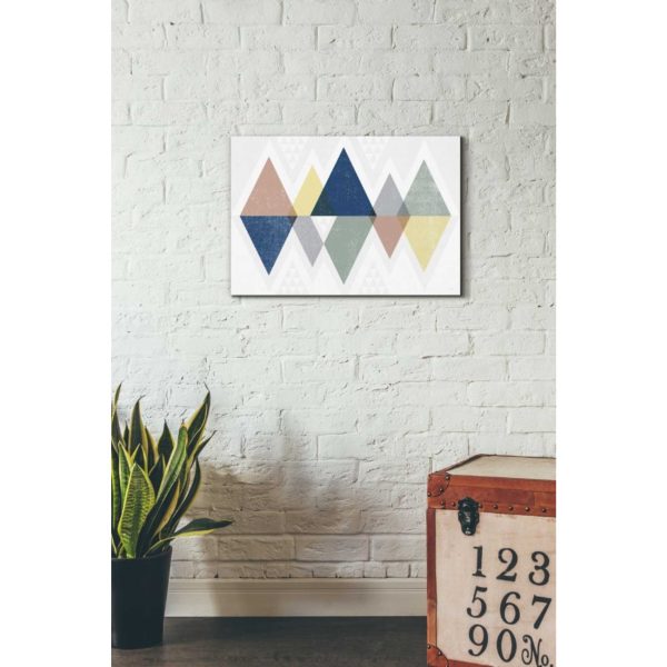 Mod Triangles II Soft  by Michael Mullan, Canvas Wall Art on Sale