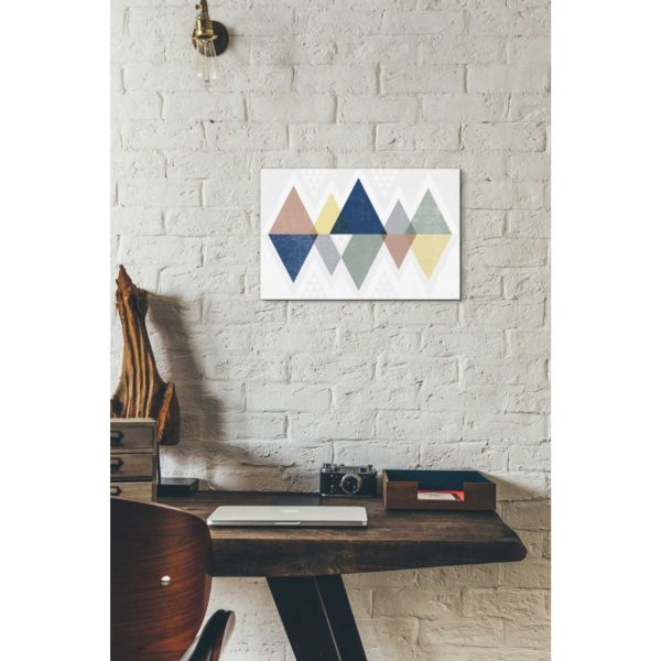 Mod Triangles II Soft  by Michael Mullan, Canvas Wall Art on Sale