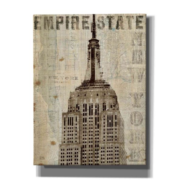 Vintage NY Empire State Building  by Michael Mullan, Canvas Wall Art Online now