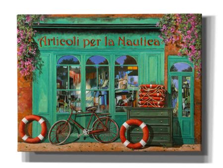 La Bicicletta Rossa  by Guido Borelli, Canvas Wall Art Online Hot Sale