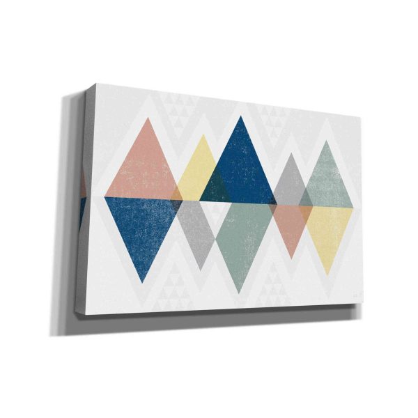 Mod Triangles II Soft  by Michael Mullan, Canvas Wall Art on Sale