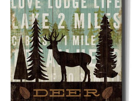 Simple Living Deer  by Michael Mullan, Canvas Wall Art Sale