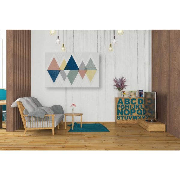 Mod Triangles II Soft  by Michael Mullan, Canvas Wall Art on Sale