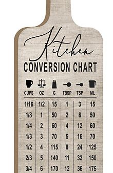 LET599CB - Kitchen Conversion Chart - 6x18 Sale