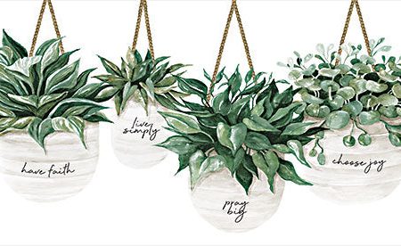 CIN4036 - Inspirational Potted Plants    - 18x9 Hot on Sale