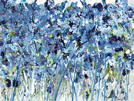 REAR415 - Wildflowers in Blue - 16x12 Online Hot Sale