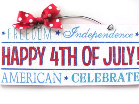 4th of July word art sign. Online Hot Sale