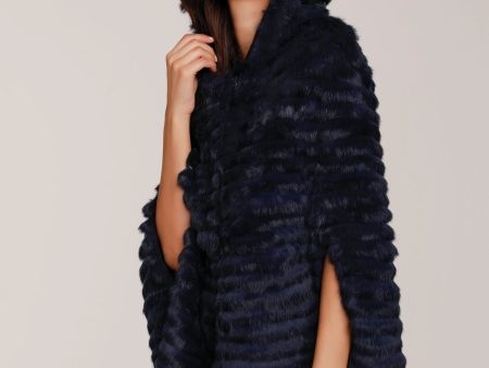 Natural Fur Hooded Cape Discount