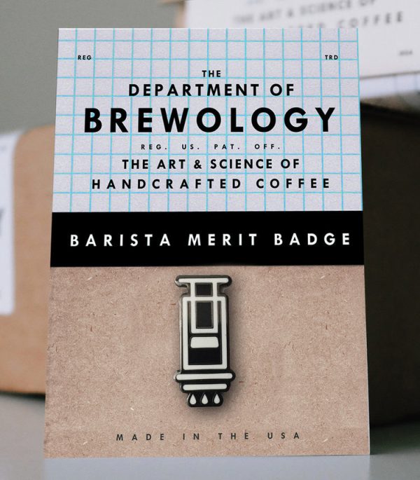 (EUROPE) Barista Merit Badge - Aeropress Online now