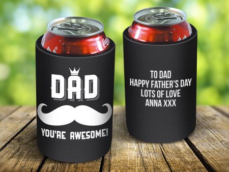 Awesome Dad Stubby Cooler Fashion