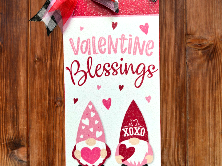 Valentine Blessings Gnome sign. Online Sale