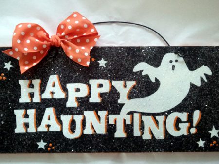 Happy Haunting Halloween sign. Hot on Sale