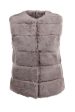 Paneled Rabbit Fur Vest Sale