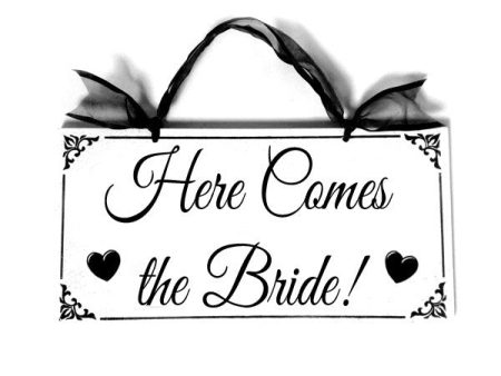 Custom one sided Wedding sign. For Cheap