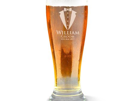 Suit Premium 285ml Beer Glass on Sale