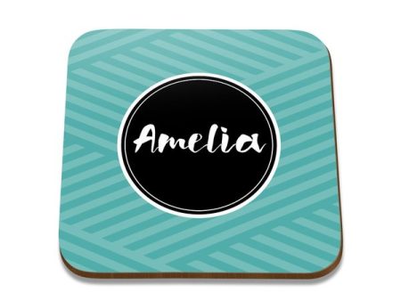 Name Square Coaster - Set of 4 Cheap