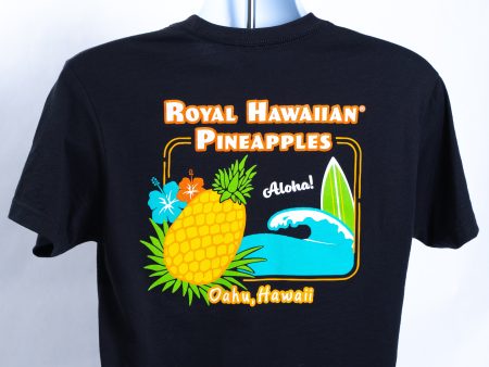 Dole Royal Hawaiian Pineapple Black Tee Cheap