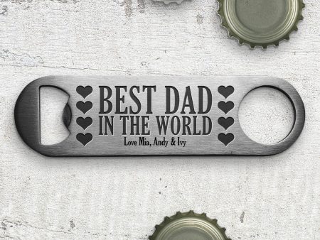 Best Dad Engraved Bottle Opener Fashion