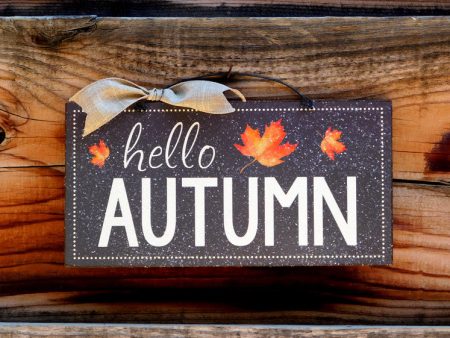 Hello Autumn sign. Cheap