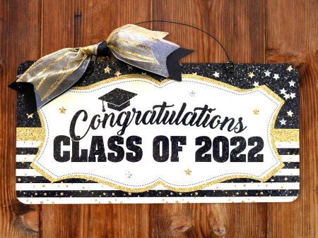 Congrats Class of 2023 Grad sign. Wood or metal option. Discount