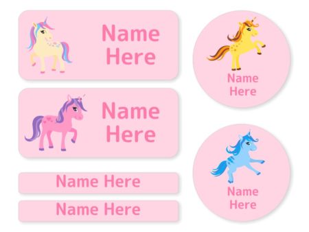 Unicorn Mixed Name Label Pack Online Sale