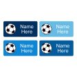 Soccer Ball Rectangle Name Labels 32pk Online now