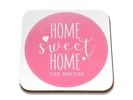 Home Sweet Home Square Coaster - Single on Sale