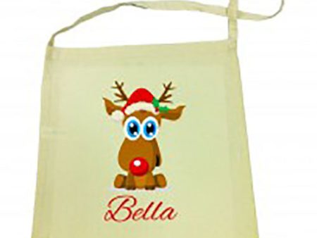 Reindeer Christmas Calico Tote Bag Online Sale