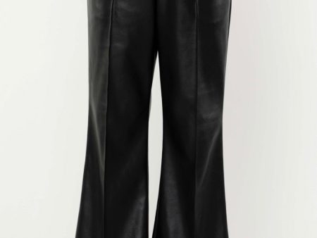 Faux Wide Leg Leather Pants Online