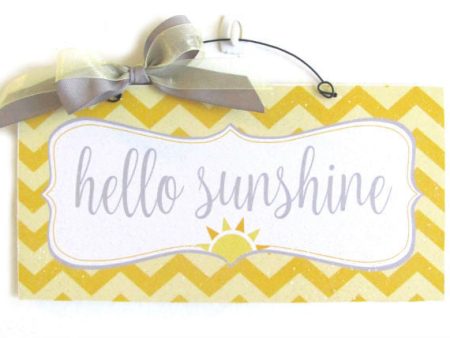 Hello Sunshine. Summer sign on Sale