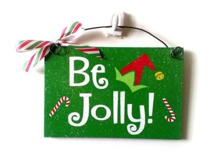 Be Jolly. Mini Christmas sign. Sale