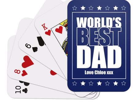 World s Best Dad Playing Cards For Discount