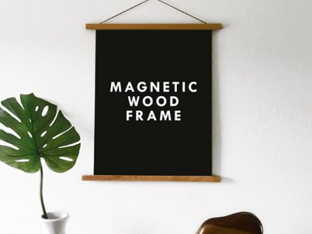 Magnetic Wooden Poster Hanger Frame - LARGE Hot on Sale