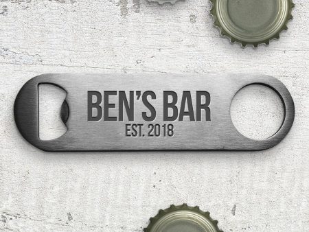 Bar Engraved Bottle Opener For Discount