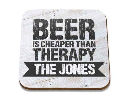 Beer Therapy Square Coaster - Set of 4 Supply