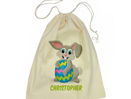 Calico Drawstring Bag - Easter Bunny For Cheap