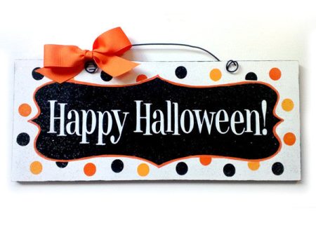 Happy Halloween Polka Dot. Sale