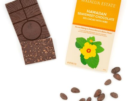 55% Cacao - Hawaiian Cocoa Nib Bar - Set of 6 Hot on Sale