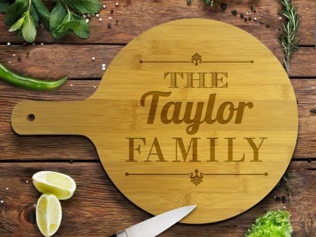 Taylor Family Round Bamboo Serving Board For Cheap