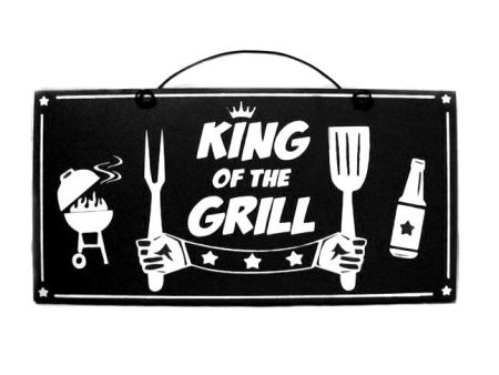 KIng of the Grill sign. Discount