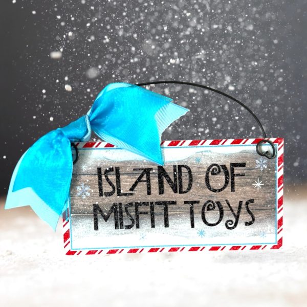 Island of Misfit Toys mini sign 3x6 inches. Wood or metal options. Online