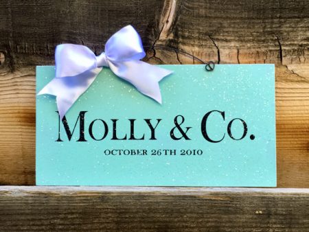 Custom Tiffany s logo sign. Discount