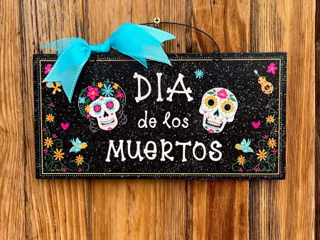 Dia De Los Muertos sugar Skull sign. Online