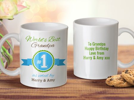 World s Best Grandpa Mug - Grandpa For Sale